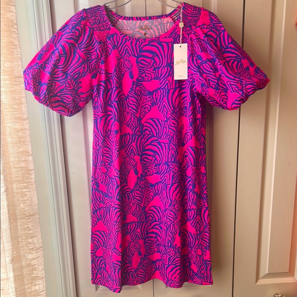 Lilly Pulitzer NWT Passion Fruit Pink Wild Nights dress